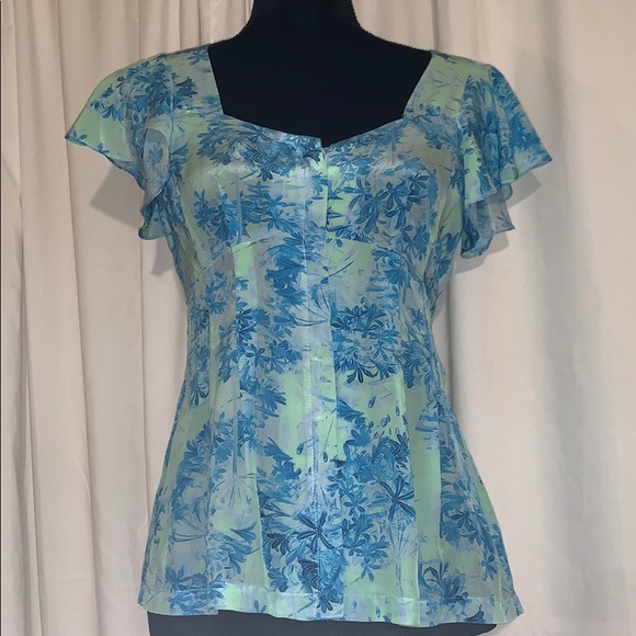Nanette Lepore Tops - Nanette Lepore silk blouse sleeveless size 2